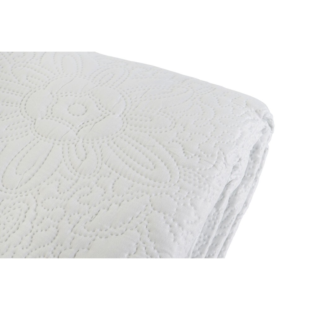 Steppdecke DKD Home Decor Weiß King size 270 x 270 x 1 cm