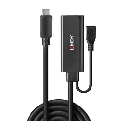 Hub USB LINDY 43344 Noir