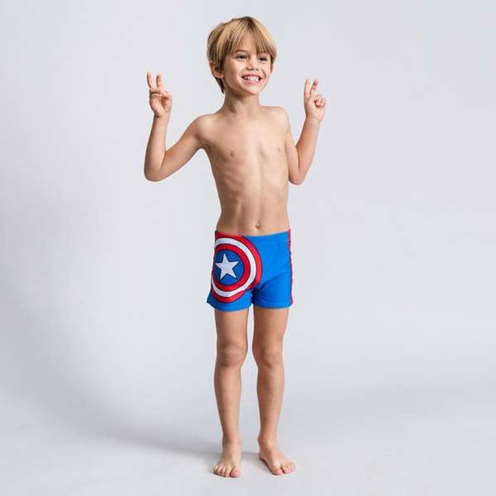 Boxer de Bain pour Enfants The Avengers Bleu 3 Ans