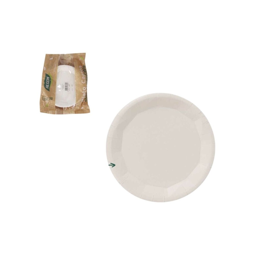 Geschirr-Set Algon Weiß 22 cm 25 Stücke (18 Stück)