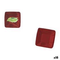 Geschirr-Set Algon Rot 18 cm 12 Stücke (18 Stück)