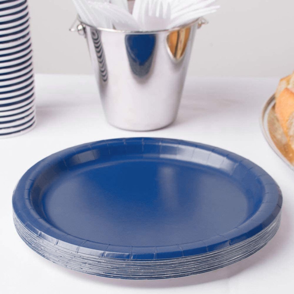 Service de vaisselle Algon Bleu 20 cm 10 Pièces (24 Unités)
