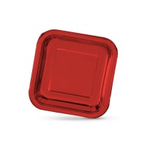 Service de vaisselle Algon Rouge 20 cm 10 Pièces (18 Unités)