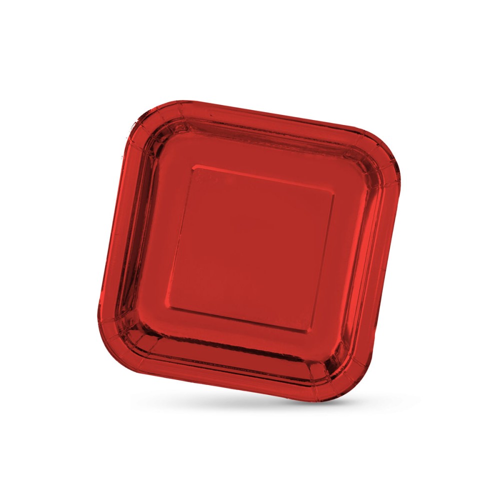 Service de vaisselle Algon Rouge 20 cm 10 Pièces (18 Unités)