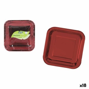Geschirr-Set Algon Rot 26 cm 3 Stücke (18 Stück)
