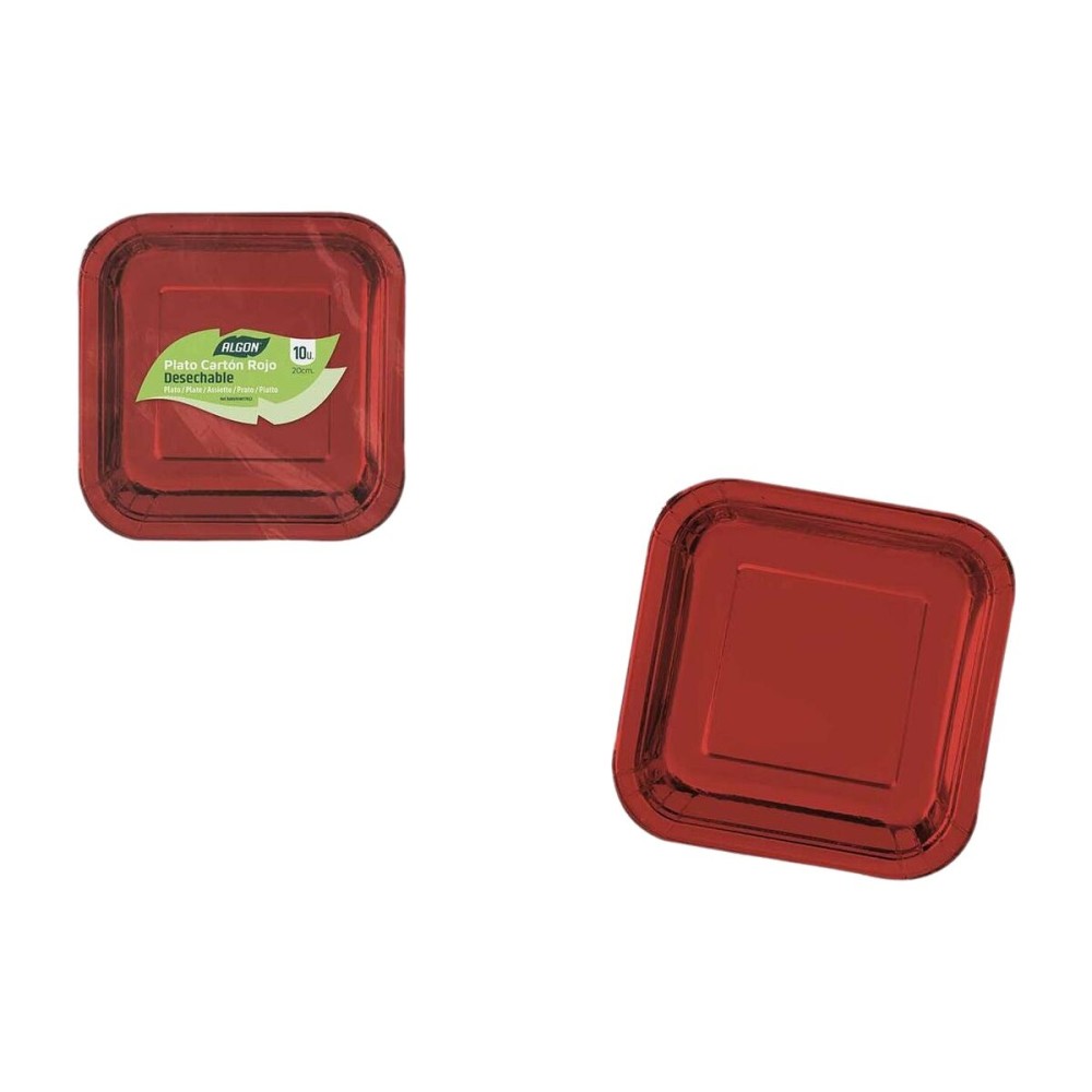 Geschirr-Set Algon Rot 20 cm 10 Stücke (18 Stück)