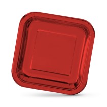 Service de vaisselle Algon Rouge 26 cm 3 Pièces (18 Unités)