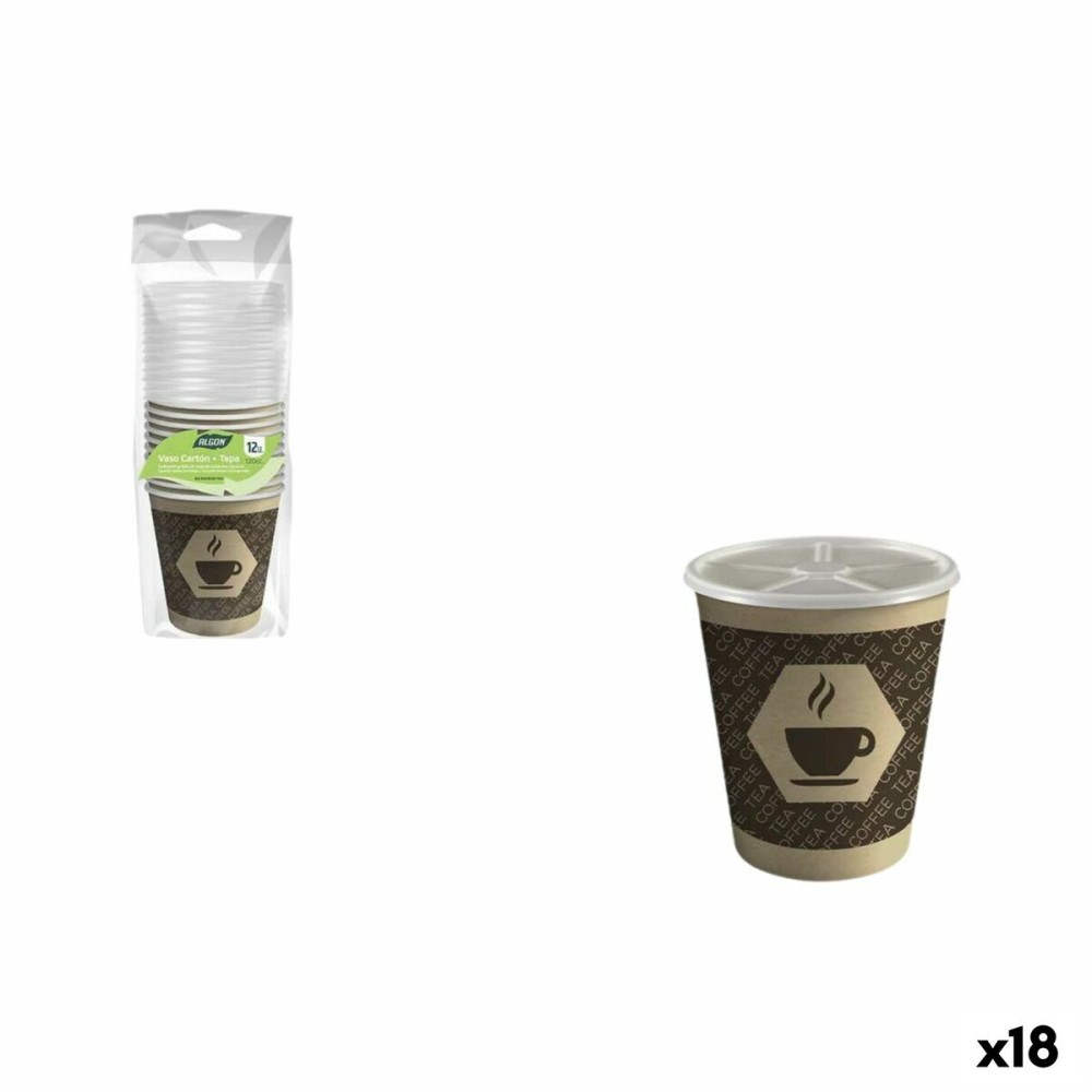 Gläserset Algon Braun 120 ml 12 Stücke (18 Stück)