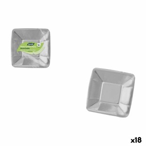 Geschirr-Set Algon Silberfarben 18 cm 12 Stücke (18 Stück)
