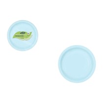 Service de vaisselle Algon Bleu 20 cm 10 Pièces (24 Unités)