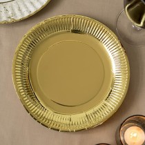 Service de vaisselle Algon Doré 23 cm 10 Pièces (18 Unités)