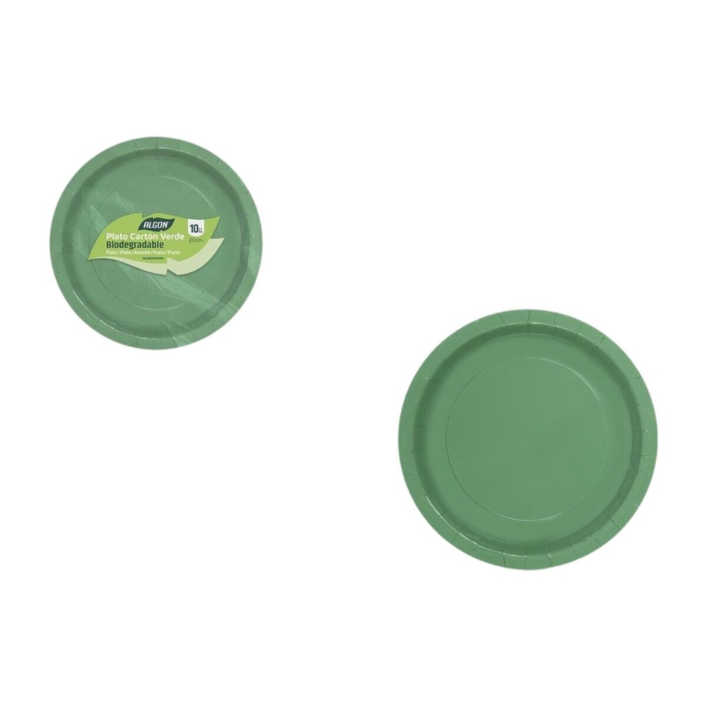 Geschirr-Set Algon grün 20 cm 10 Stücke (24 Stück)