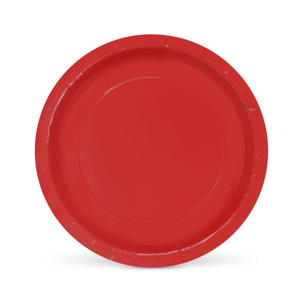 Service de vaisselle Algon Rouge 20 cm 10 Pièces (24 Unités)