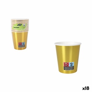 Gläserset Algon Gold 200 ml 10 Stücke (18 Stück)
