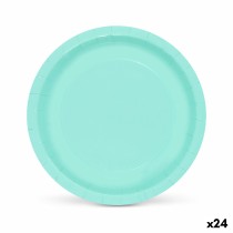 Service de vaisselle Algon Aigue marine 20 cm 10 Pièces (24 Unités)