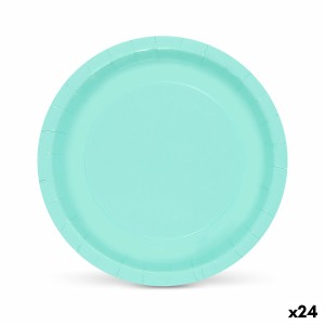Service de vaisselle Algon Aigue marine 20 cm 10 Pièces (24 Unités)