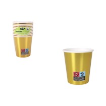 Gläserset Algon Gold 200 ml 10 Stücke (18 Stück)