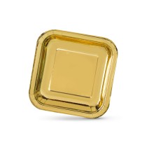 Service de vaisselle Algon Doré 20 cm 10 Pièces (18 Unités)