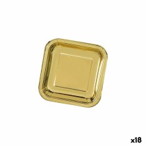 Service de vaisselle Algon Doré 26 cm 3 Pièces (18 Unités)