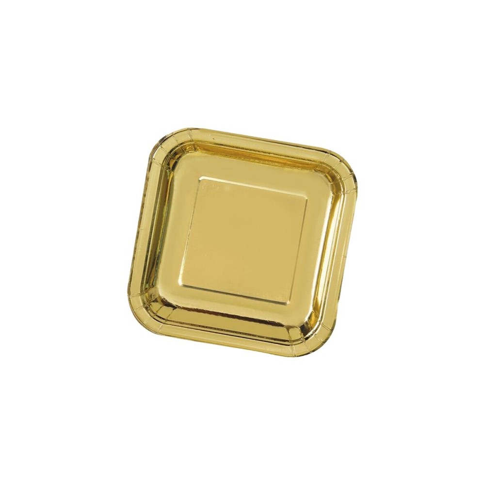 Service de vaisselle Algon Doré 26 cm 3 Pièces (18 Unités)