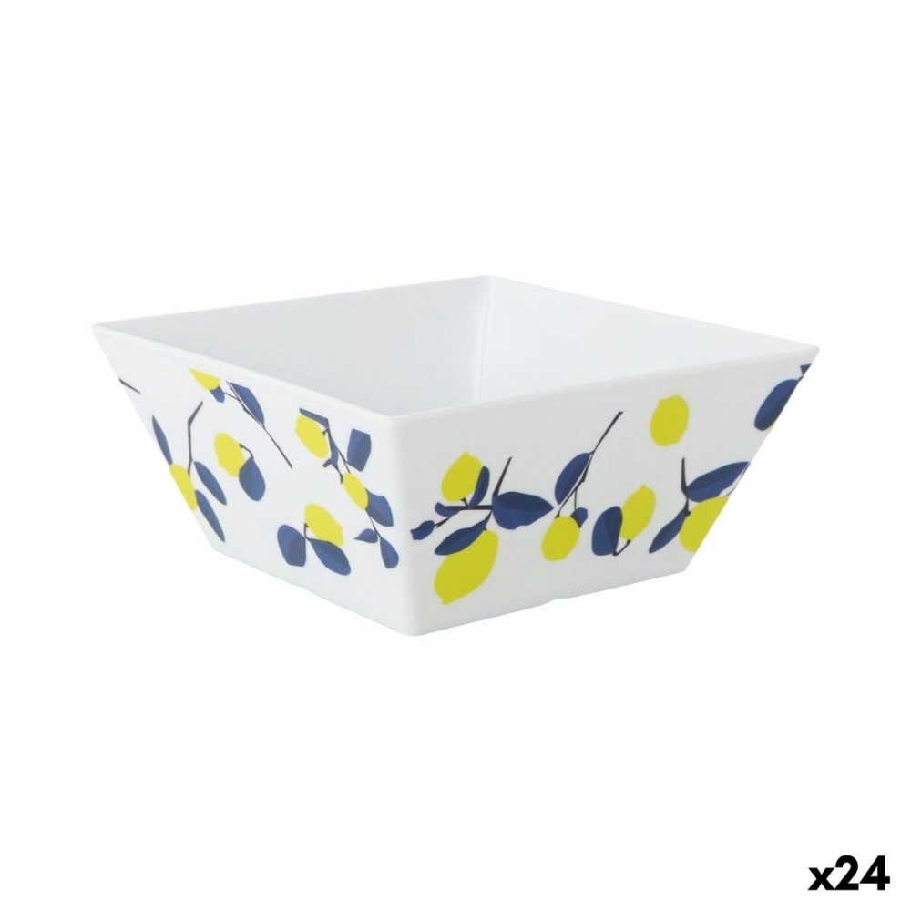 Schüssel für Vorspeisen La Mediterránea Zitronengelb 18 x 18 x 8 cm (24 Stück)