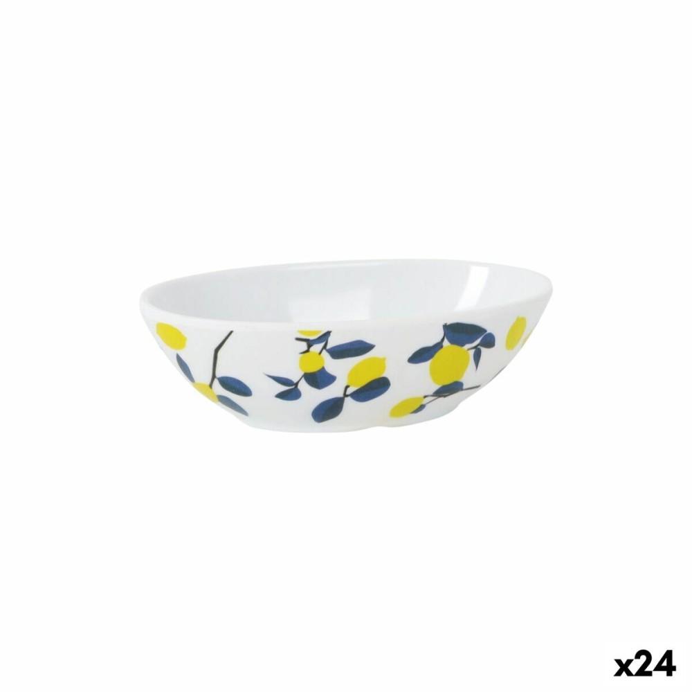 Schüssel für Vorspeisen La Mediterránea Zitronengelb 13,5 cm (24 Stück)