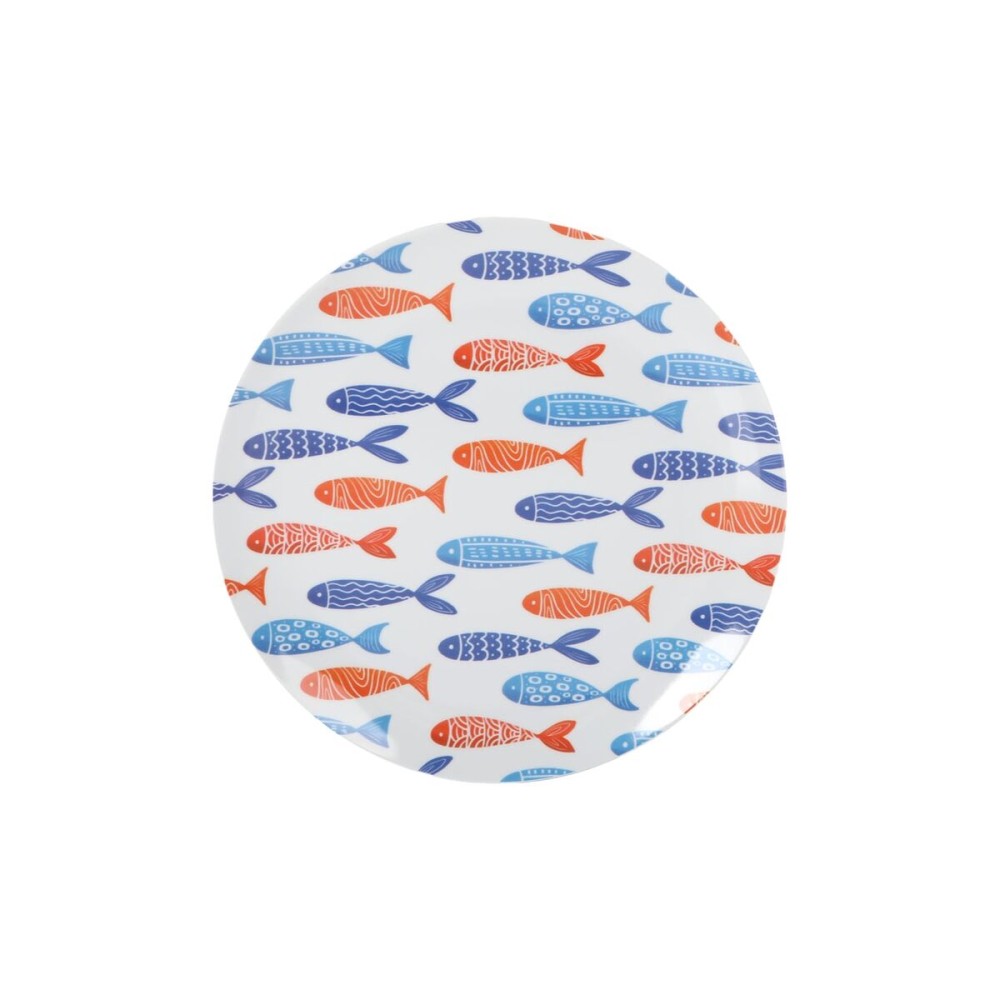 Flacher Teller La Mediterránea Fische 25,5 cm (24 Stück)