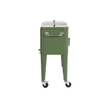 Tragbarer Kühlschrank DKD Home Decor 74 x 43 x 80 cm Stahl grün Polypropylen 56 L