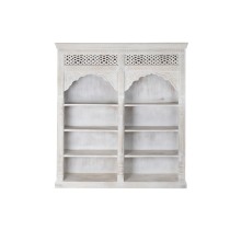 Shelves Home ESPRIT White Mango wood MDF Wood 180 x 40 x 200 cm