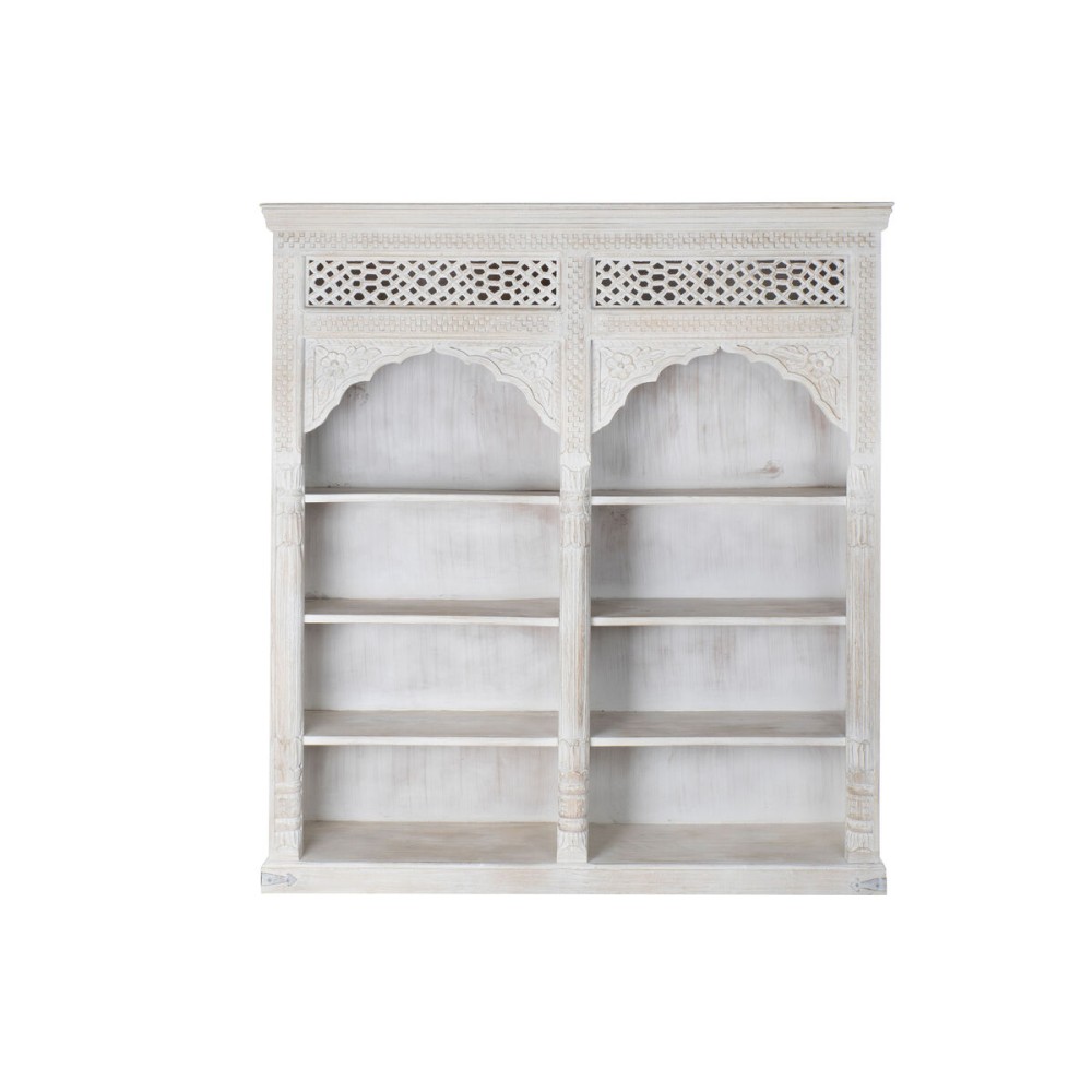 Shelves Home ESPRIT White Mango wood MDF Wood 180 x 40 x 200 cm