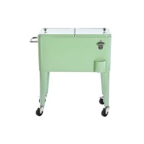 Portable Fridge Home ESPRIT Green Steel polypropylene 56 L 74 x 43 x 80 cm