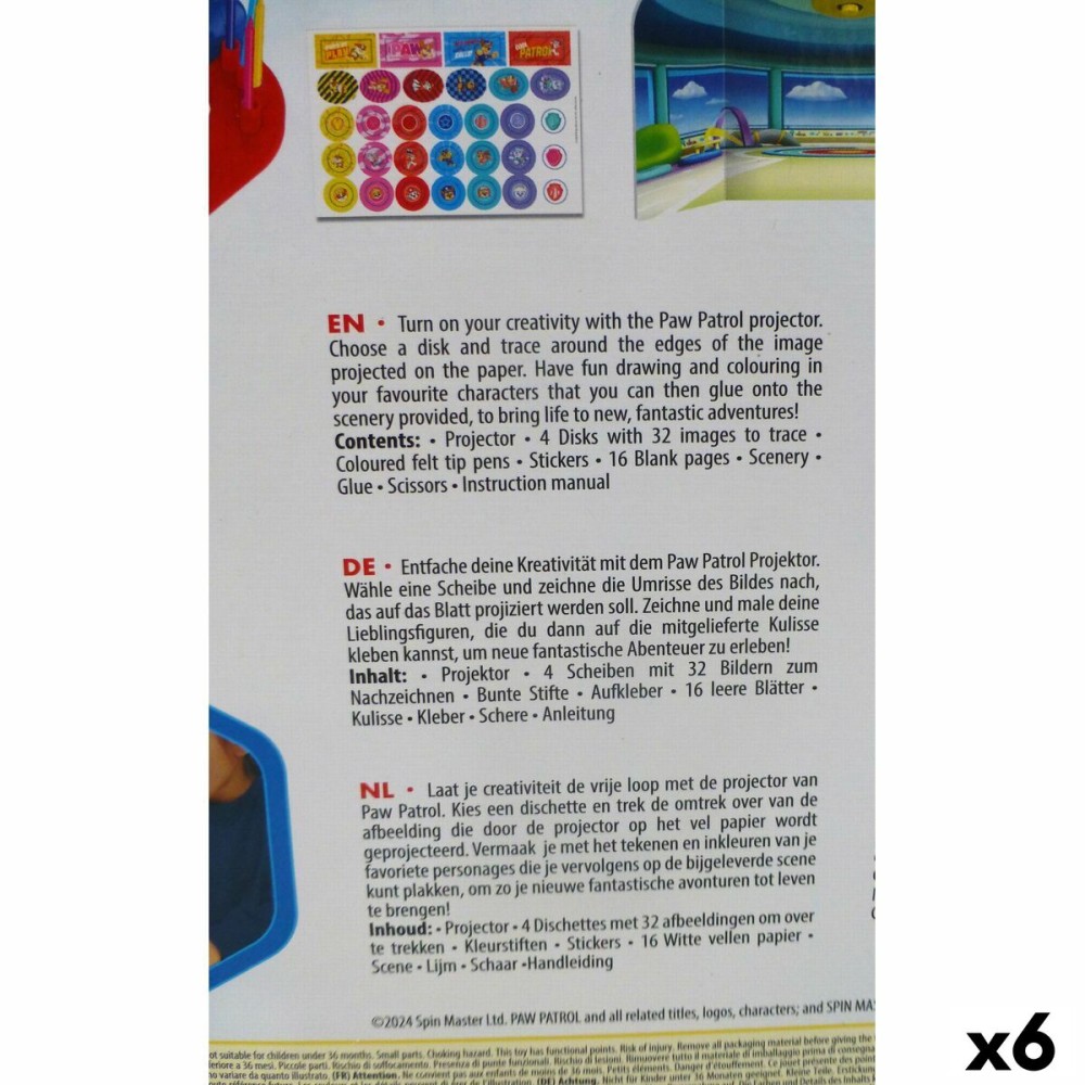 Kit de Dessin The Paw Patrol (6 Unités)