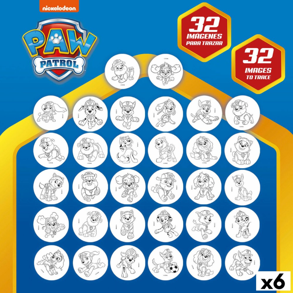 Zeichenset The Paw Patrol (6 Stück)