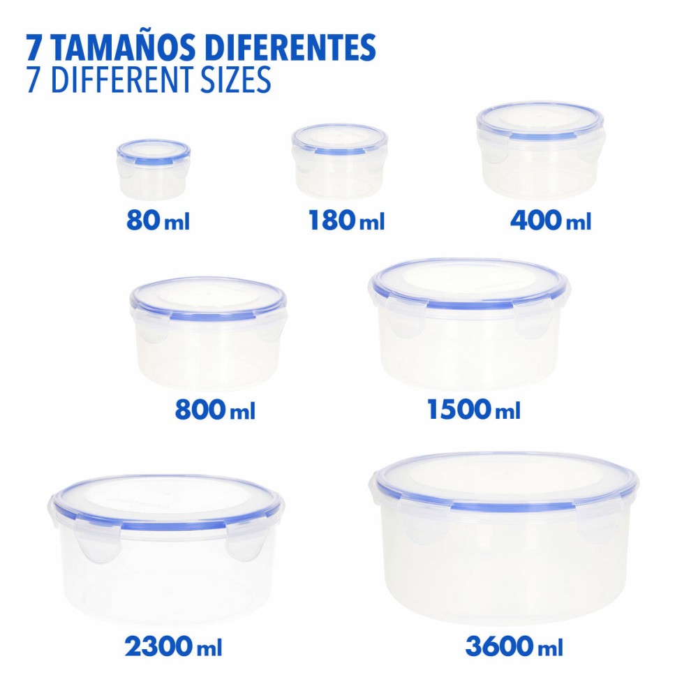 Stapelbares luftdichtes Küchenbehälterset Max Home 23 x 11 x 23 cm 6 Stück