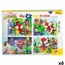 Set mit 4 Puzzeln Spidey 35 x 1,5 x 25 cm 48 Stücke (6 Stück)