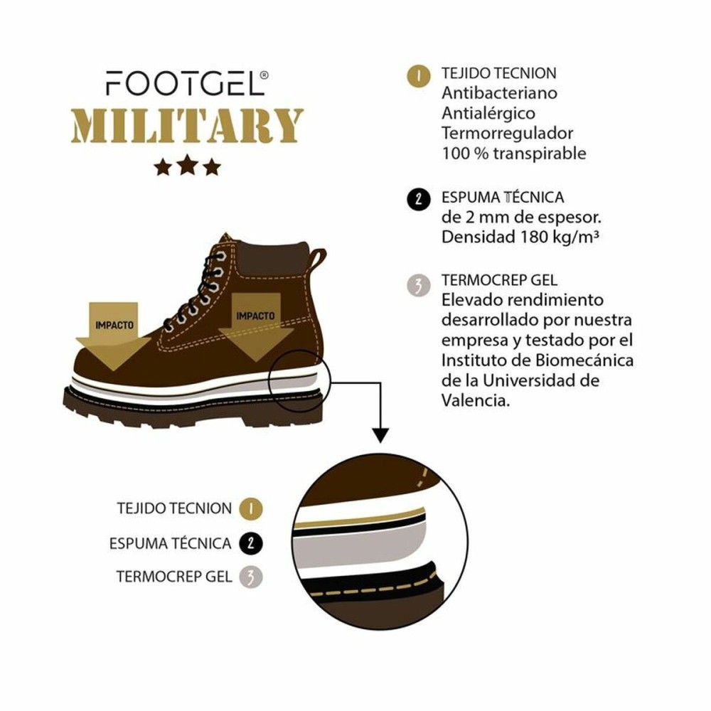 Stencils FootGel Military & Police 35-38 Eucalyptus