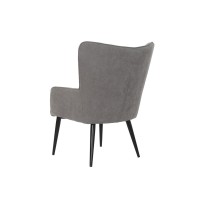 Armchair DKD Home Decor Black Grey 69 x 77 x 91 cm