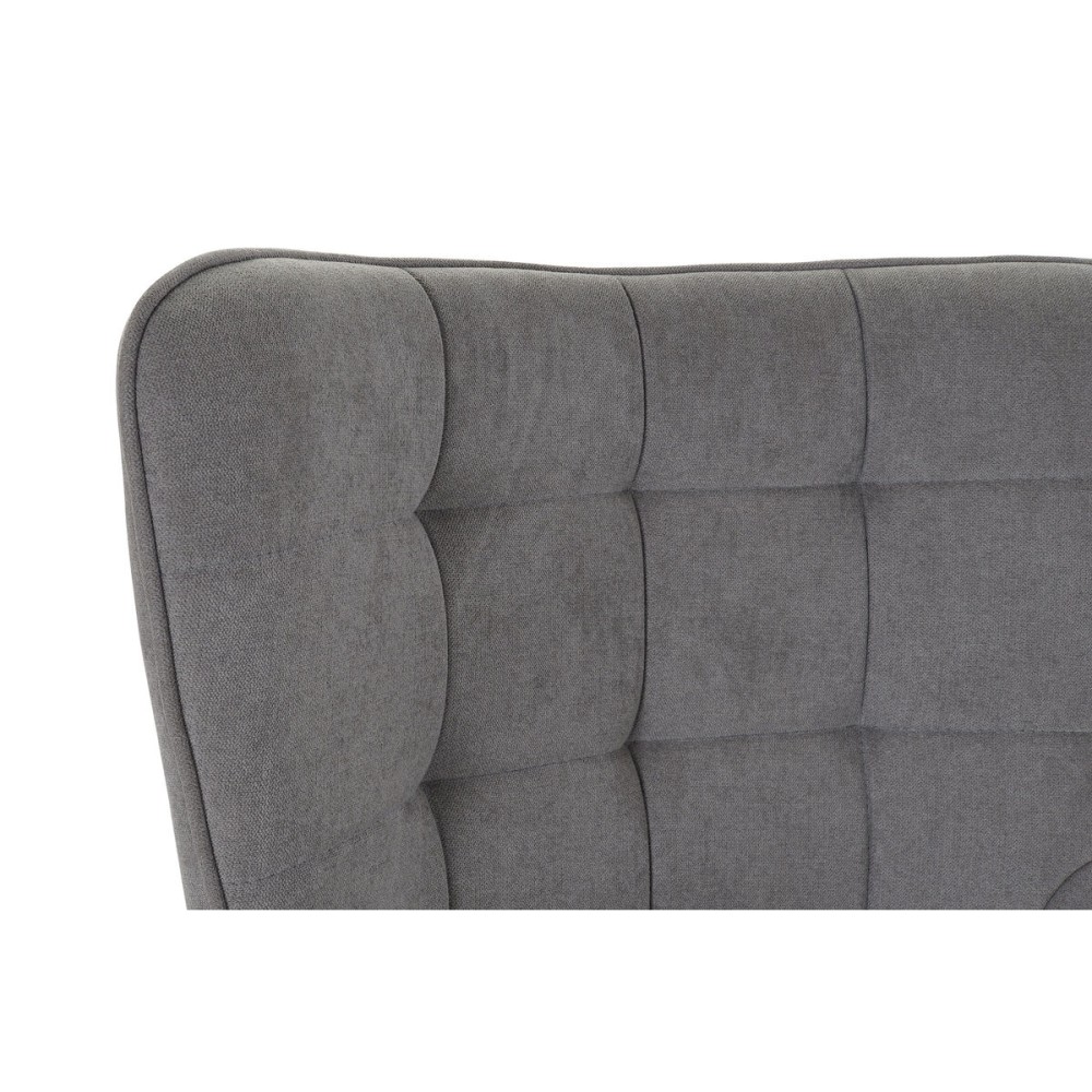 Armchair DKD Home Decor Black Grey 69 x 77 x 91 cm