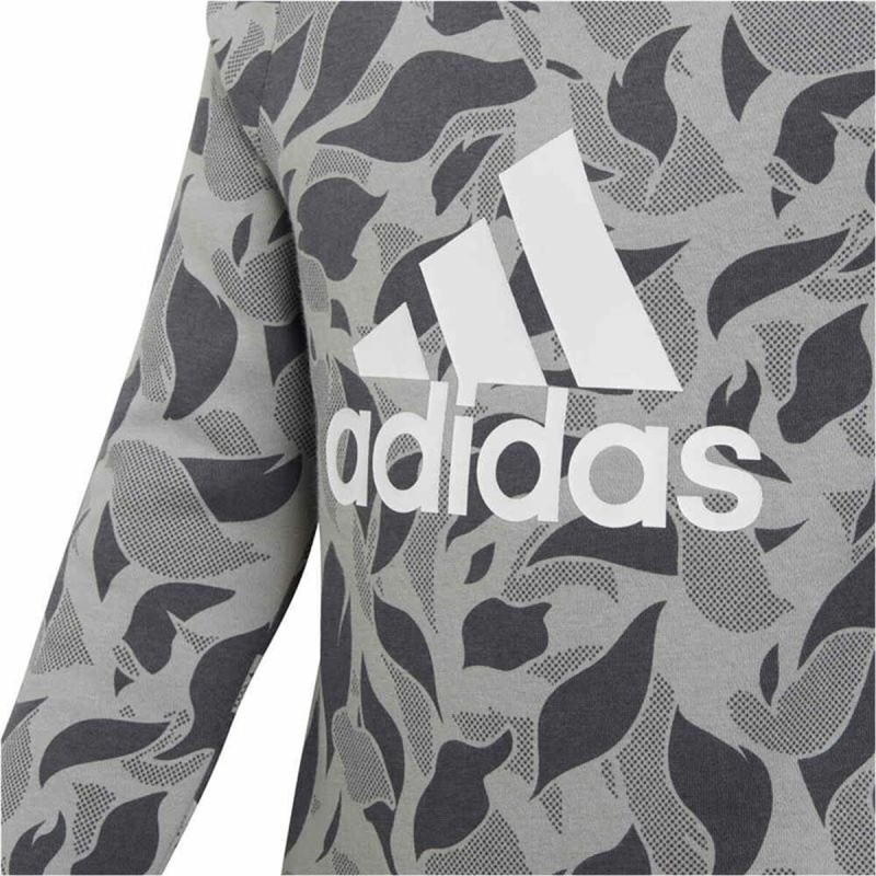 Hoodless Sweatshirt for Girls Adidas ID Crew Grey Light grey