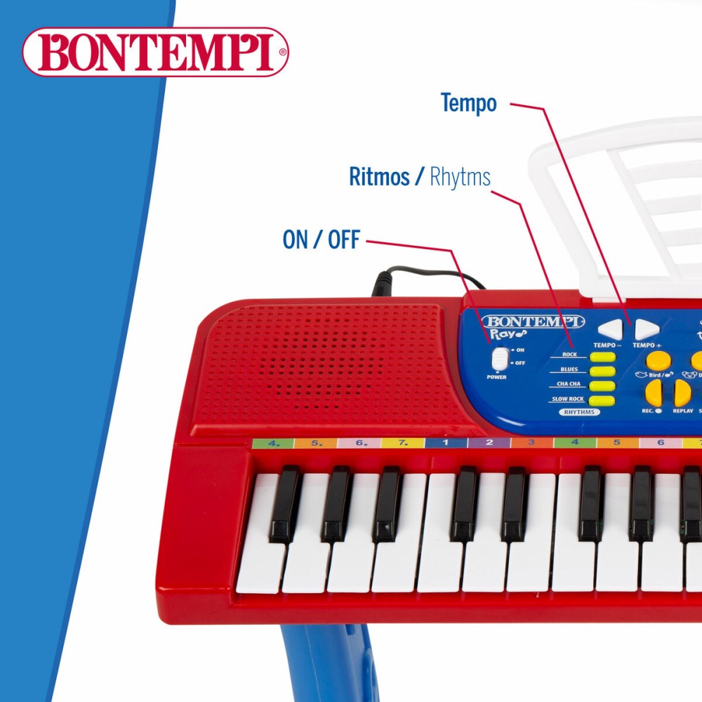 37-Key Keyboard Bontempi 43 x 56 x 23 cm (2 Units)