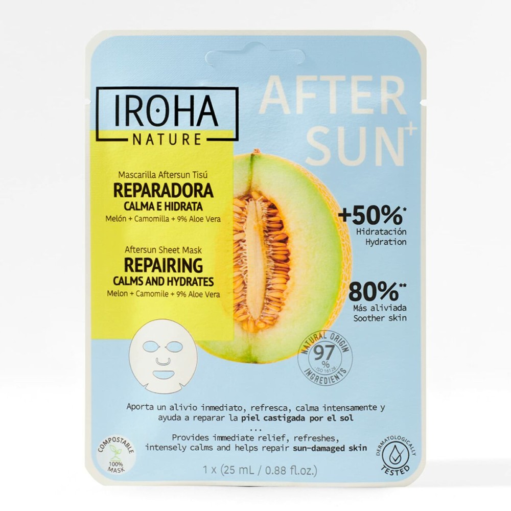 Gesichtsmaske Iroha Repairing calms and hydrates Melone (1 Stück)