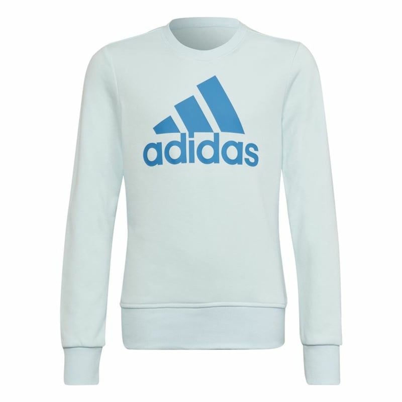 Sweatshirt ohne Kapuze für Mädchen Adidas Essentials Hellblau