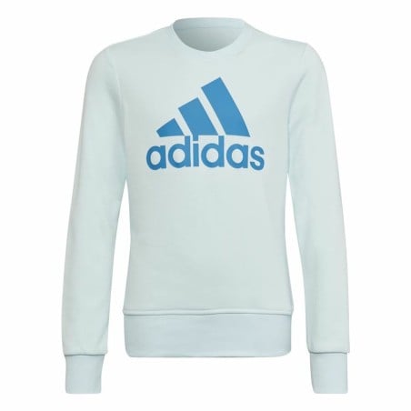 Sweatshirt ohne Kapuze für Mädchen Adidas Essentials Hellblau