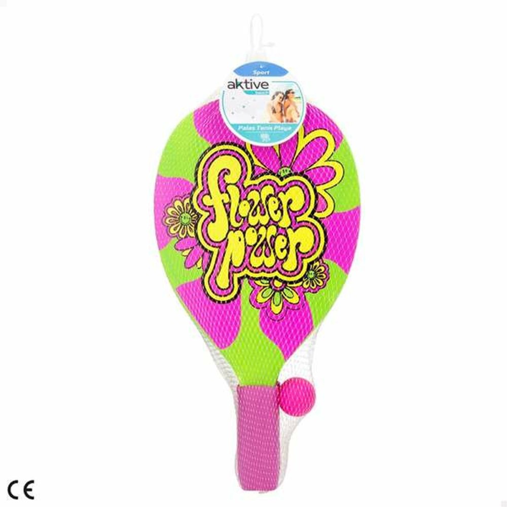 Raquettes de Plage avec Balle Aktive 40 x 0,8 x 21 cm