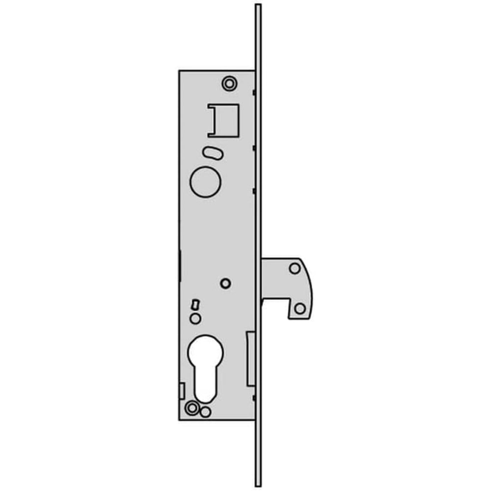 Mortise lock Cisa L4140.20.0 Vertical European Steel Stainless steel
