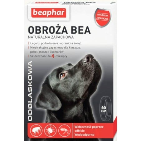 Dog collar Beaphar 65 cm Fleas and ticks Black Dark grey