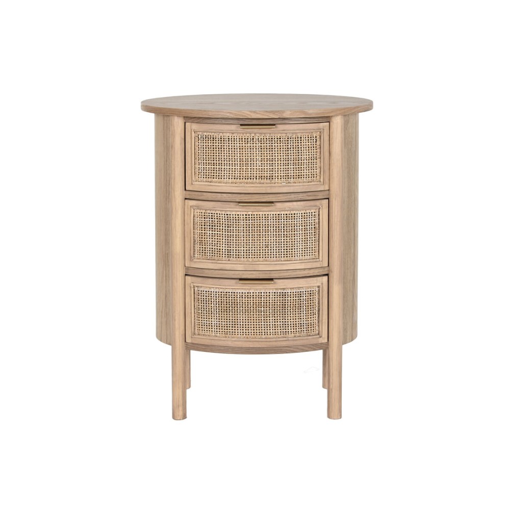 Table de Nuit Home ESPRIT Naturel Caoutchouc 48 x 35 x 66 cm