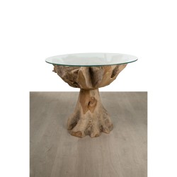 Table d'appoint Romimex Naturel 80 x 75 x 80 cm