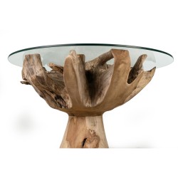 Table d'appoint Romimex Naturel 80 x 75 x 80 cm