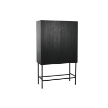 Cupboard Home ESPRIT White Black Metal Fir 100 x 40 x 170 cm